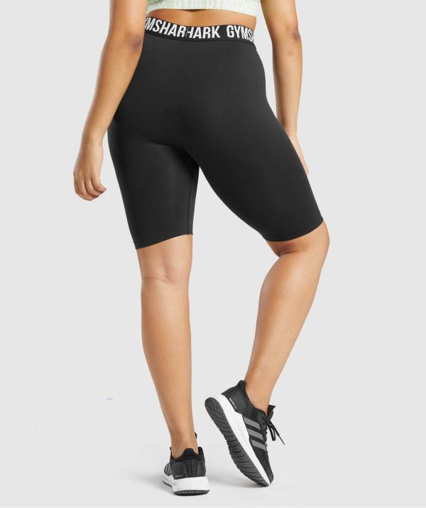 Damske Šortky Gymshark Fit Seamless Cycling Čierne | AD0178426